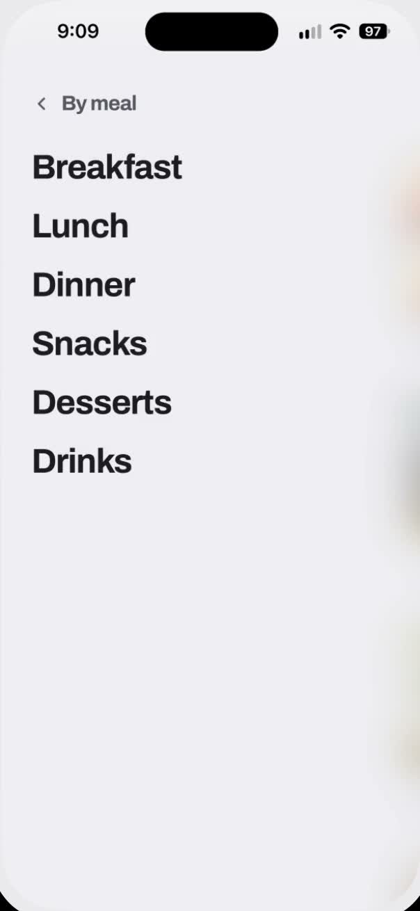 Browse recipes by category